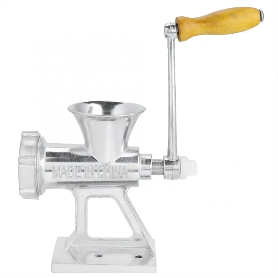 Meat grinder, manual mincer in aluminum alloy Kitchen utensil for cooking utensils for grinding spices for home
Meat grinder, manual mincer in aluminum alloy Kitchen utensil for cooking utensils for grinding spices for home