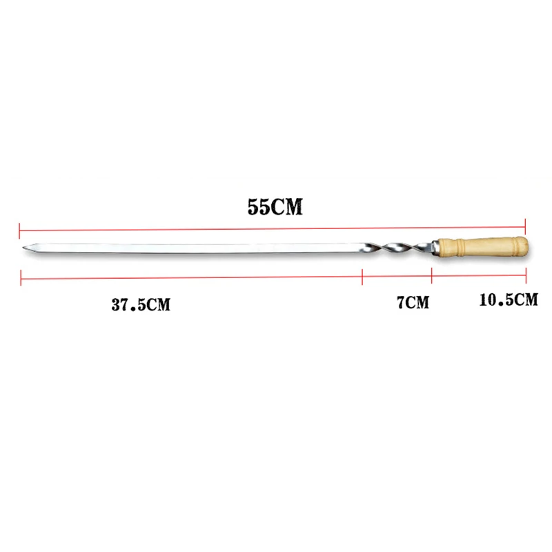 6pcs Reusable Flat BBQ Skewers Stainless Steel Barbecue Skewers BBQ Needle Stick For Outdoor Camping Picnic Tools Cooking Tools
6pcs Reusable Flat BBQ Skewers Stainless Steel Barbecue Skewers BBQ Needle Stick For Outdoor Camping Picnic Tools Cooking Tools