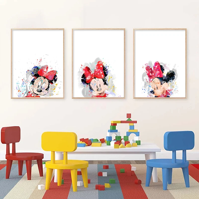 Minnie Mouse Watercolor Art Print Canvas Painting Mickey Mouse Baby Shower Poster Wall Art Print Kids Room Nursery Decor
Minnie Mouse Watercolor Art Print Canvas Painting Mickey Mouse Baby Shower Poster Wall Art Print Kids Room Nursery Decor