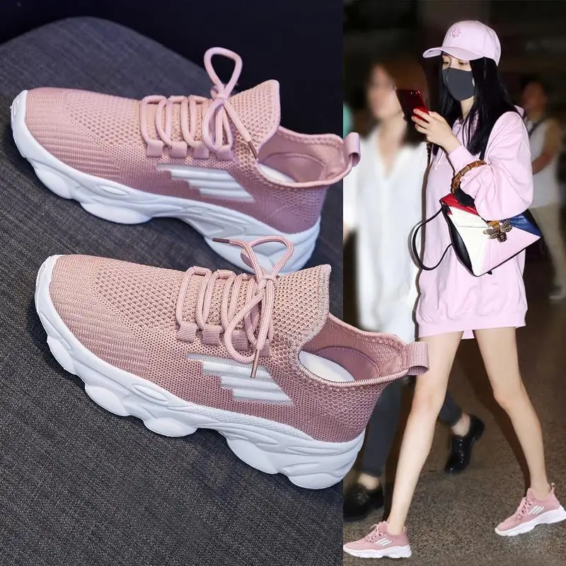 Sports Shoes Women's Summer 2021 Mesh Female Shoes Casual Shoes Breathable Lightweight Running Shoes Lace-up Single Shoes
Sports Shoes Women's Summer 2021 Mesh Female Shoes Casual Shoes Breathable Lightweight Running Shoes Lace-up Single Shoes