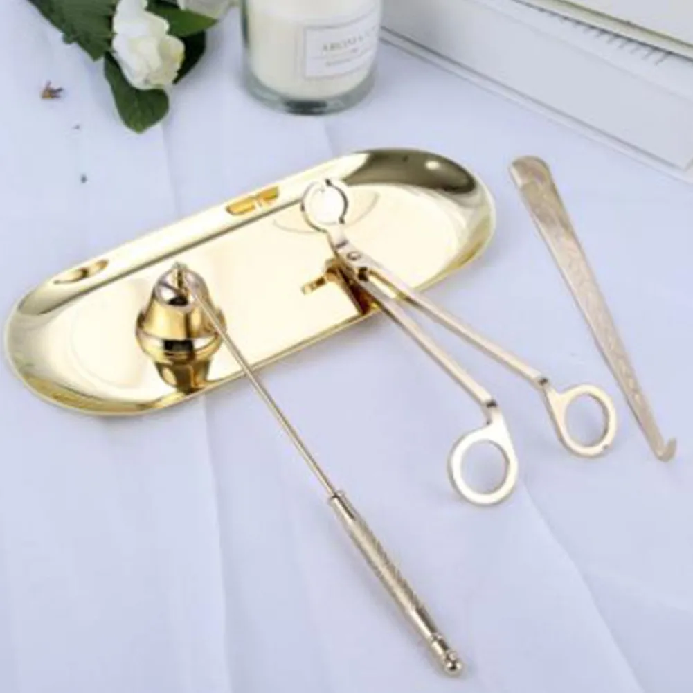 Luxury Candle Accessory Set Candle Extinguisher Tool Kit Candle Snuffer Trimmer Hook Tray Dipper For Home Party Decoration
Luxury Candle Accessory Set Candle Extinguisher Tool Kit Candle Snuffer Trimmer Hook Tray Dipper For Home Party Decoration