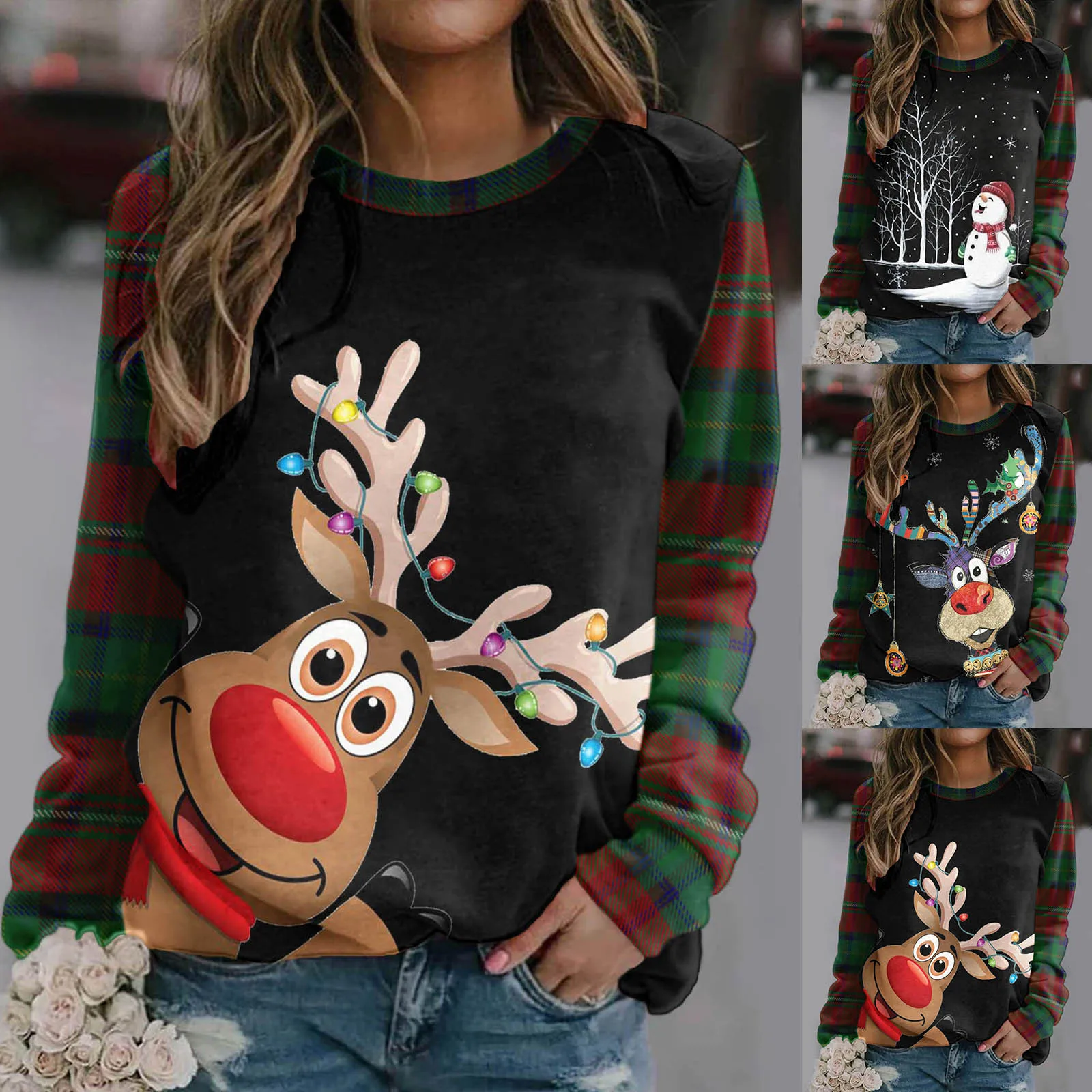 Harajuku Hoodies Women's Hoodies Fashion Streetwear Christmas Print Long-sleeved Hooded Sweatshirt Casual Blouse Pullover Tops 
Harajuku Hoodies Women's Hoodies Fashion Streetwear Christmas Print Long-sleeved Hooded Sweatshirt Casual Blouse Pullover Tops