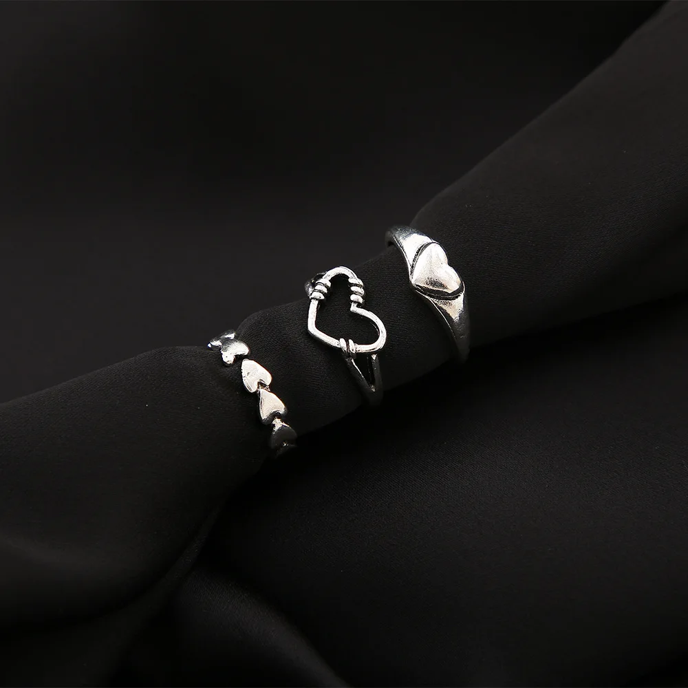 2022 Classic New Metal Joint Rings for Women Creative Retro Simple Love Heart Ring Set Wedding Party Jewelry Sets
2022 Classic New Metal Joint Rings for Women Creative Retro Simple Love Heart Ring Set Wedding Party Jewelry Sets