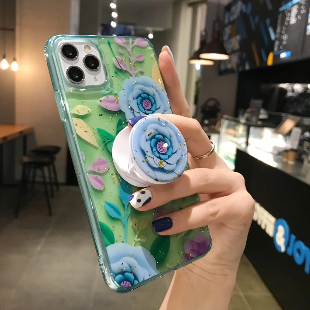 Яркий мягкий чехол с цветочным рисунком для Iphone 11 Pro Max Xr X 7 10 Plus 6 Se 2020 S 8 7Plus Xs |