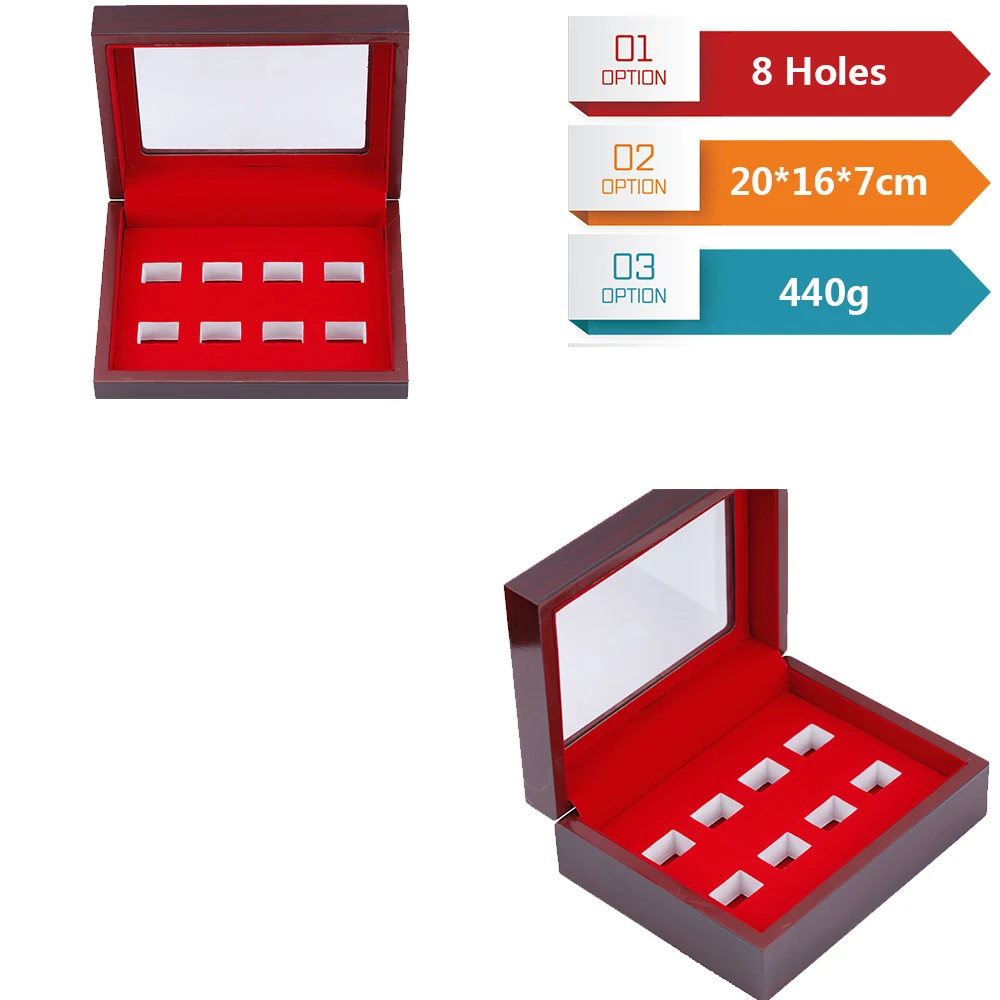 Champion Ring Display Box, 8, 9, 11, 12, 14 Hole Set, Plexiglass Skylight Sports Jewelry Customization
Champion Ring Display Box, 8, 9, 11, 12, 14 Hole Set, Plexiglass Skylight Sports Jewelry Customization