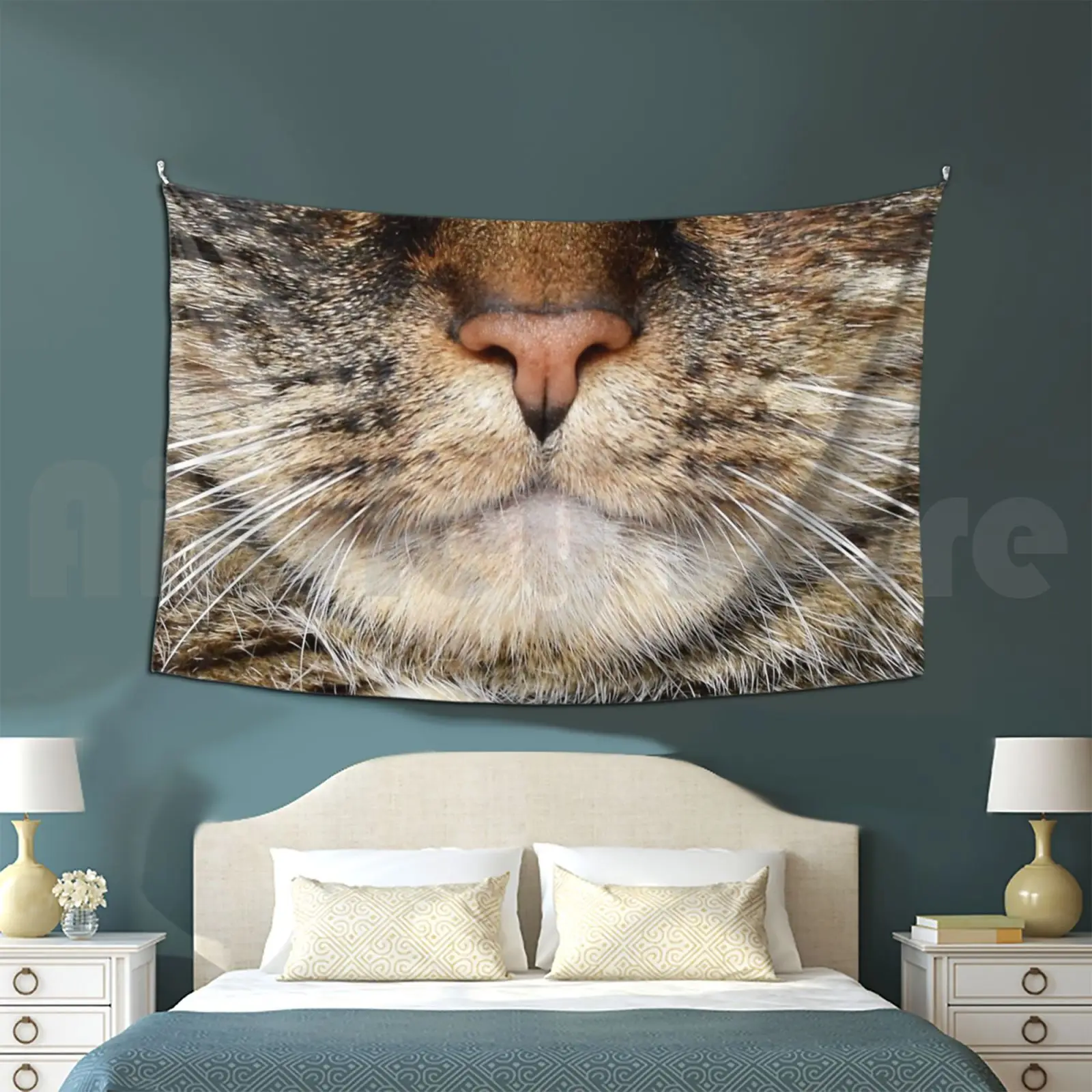 Кошачий гобелен для гостиной, спальни, КОШАЧИЙ НОС, венчик, мех 
Кошачий гобелен для гостиной, спальни, КОШАЧИЙ НОС, венчик, мех