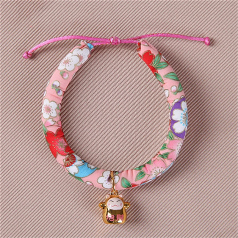 Cat collar pet supplies Japanese style with bell Cute flower colorful Comfortable collar home cat decoration
Cat collar pet supplies Japanese style with bell Cute flower colorful Comfortable collar home cat decoration