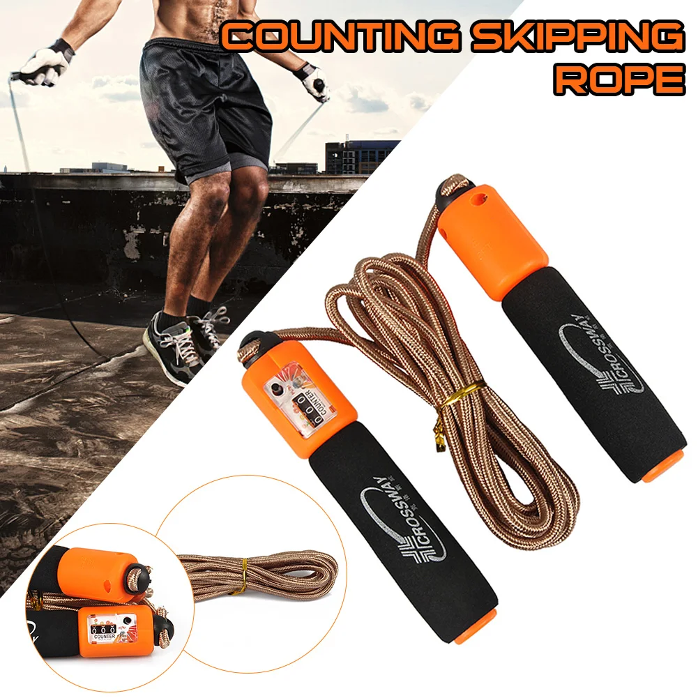 118" Skipping Rope with Counter Adjustable Jumping Rope Tangle-free Braided Rope+Foam Grip
118" Skipping Rope with Counter Adjustable Jumping Rope Tangle-free Braided Rope+Foam Grip