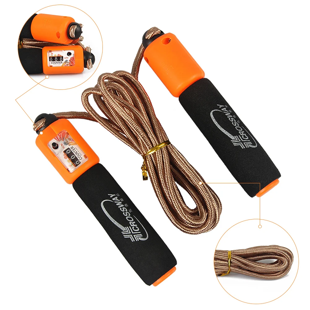 3m Professional Skipping Rope with Counter Adjustable Jumping Rope Tangle-free Braided Rope+Foam Grip Unisex Fitness Equipments
3m Professional Skipping Rope with Counter Adjustable Jumping Rope Tangle-free Braided Rope+Foam Grip Unisex Fitness Equipments