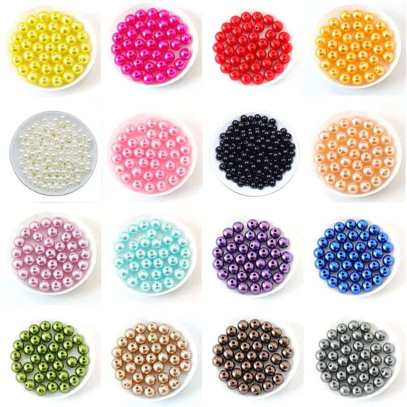100Pcs/Bag 4-2mm With Hole ABS Imitation Pearl Beads Round Plastic Acrylic Spacer for DIY Jewelry Making Findings Supplies 
100Pcs/Bag 4-2mm With Hole ABS Imitation Pearl Beads Round Plastic Acrylic Spacer for DIY Jewelry Making Findings Supplies