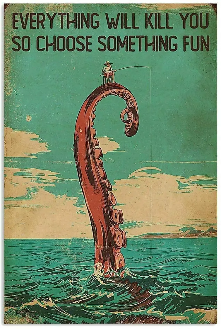 Fishing Choose Something Fun Vintage Poster Metal Tin Signs Iron Painting Plaque Wall Decor Bar Cat Club Novelty Funny Bathroom
Fishing Choose Something Fun Vintage Poster Metal Tin Signs Iron Painting Plaque Wall Decor Bar Cat Club Novelty Funny Bathroom