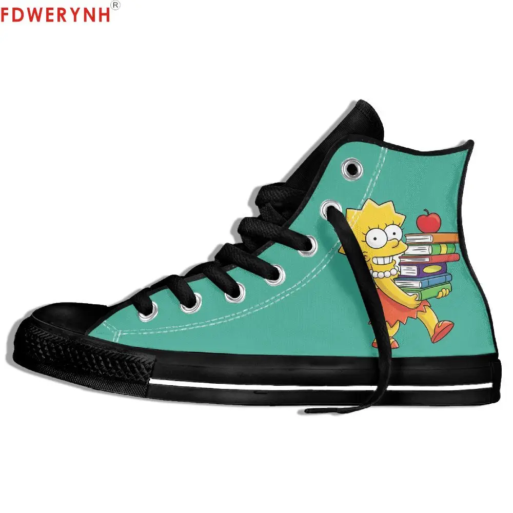 Men Walking Shoes Classic Cartoon Character Lisa Marie Simpson High Top Lace-up Flat Canvas Shoes Light Custom Casual Sneaker
Men Walking Shoes Classic Cartoon Character Lisa Marie Simpson High Top Lace-up Flat Canvas Shoes Light Custom Casual Sneaker