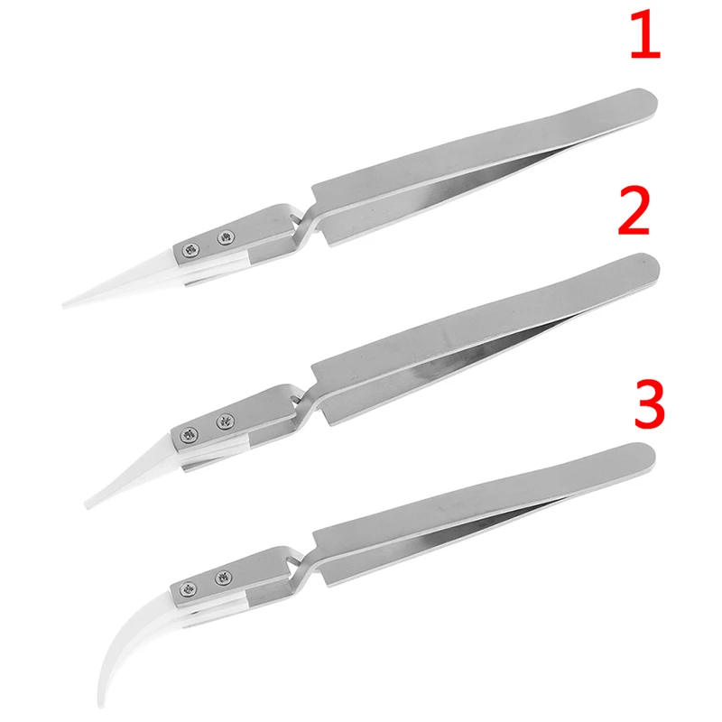 1pc 135mm Anti-static Reverse Ceramic Tweezers Heat Resistant Conductive Tweezers
1pc 135mm Anti-static Reverse Ceramic Tweezers Heat Resistant Conductive Tweezers
