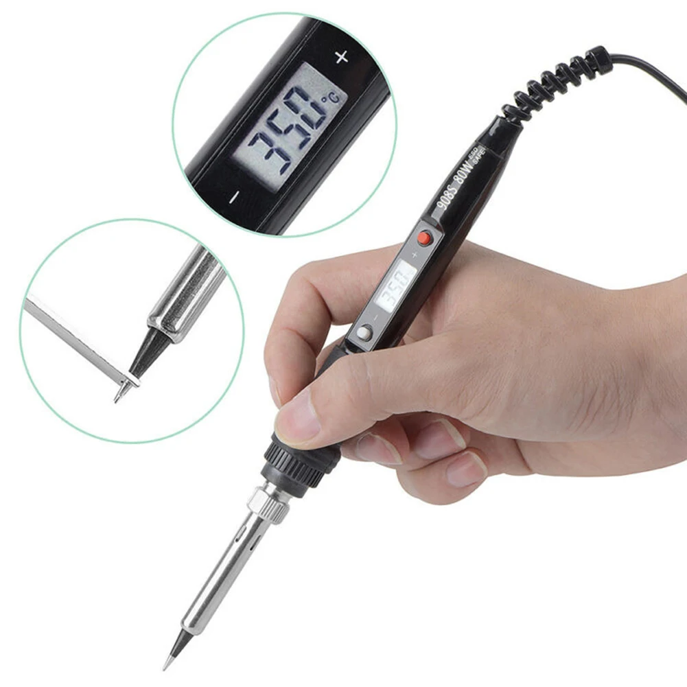 110/220V Electric Soldering Iron Adjustable Temperature 80W Welding Tool Set For Hobbies Kits Radios Electronics Work
110/220V Electric Soldering Iron Adjustable Temperature 80W Welding Tool Set For Hobbies Kits Radios Electronics Work