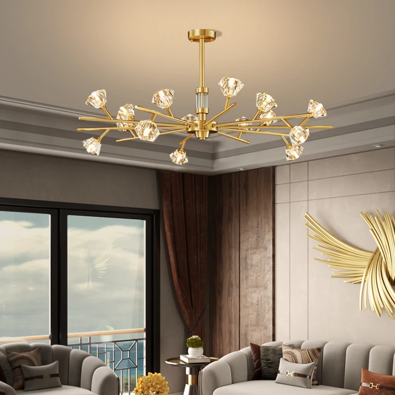 Crystal chandelier lighting living room ceiling chandelier bedroom ceiling lustre glass shade brass fixture kitchen copper light
Crystal chandelier lighting living room ceiling chandelier bedroom ceiling lustre glass shade brass fixture kitchen copper light