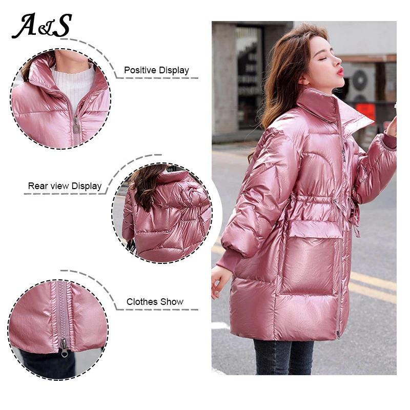 Anbenser Women's Jacket Parka Casual Slim Winter Bread Coat Female Down Parka Oversized Outerwear Bright Down Jackets Plus Size 
Anbenser Women's Jacket Parka Casual Slim Winter Bread Coat Female Down Parka Oversized Outerwear Bright Down Jackets Plus Size
