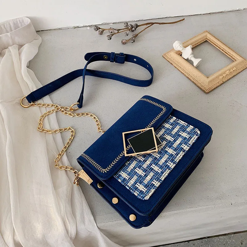 Модная элегантная квадратная дамская сумка в клетку с матовым дизайном, мессенджер контрастной расцветки на цепочке через плечо
Модная элегантная квадратная дамская сумка в клетку с матовым дизайном, мессенджер контрастной расцветки на цепочке через плечо