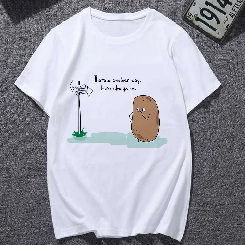 Lus Los New summer lovely t shirt women fashion Potato philosophy Harajuku Short White Tshirt Tops clothing 
Lus Los New summer lovely t shirt women fashion Potato philosophy Harajuku Short White Tshirt Tops clothing