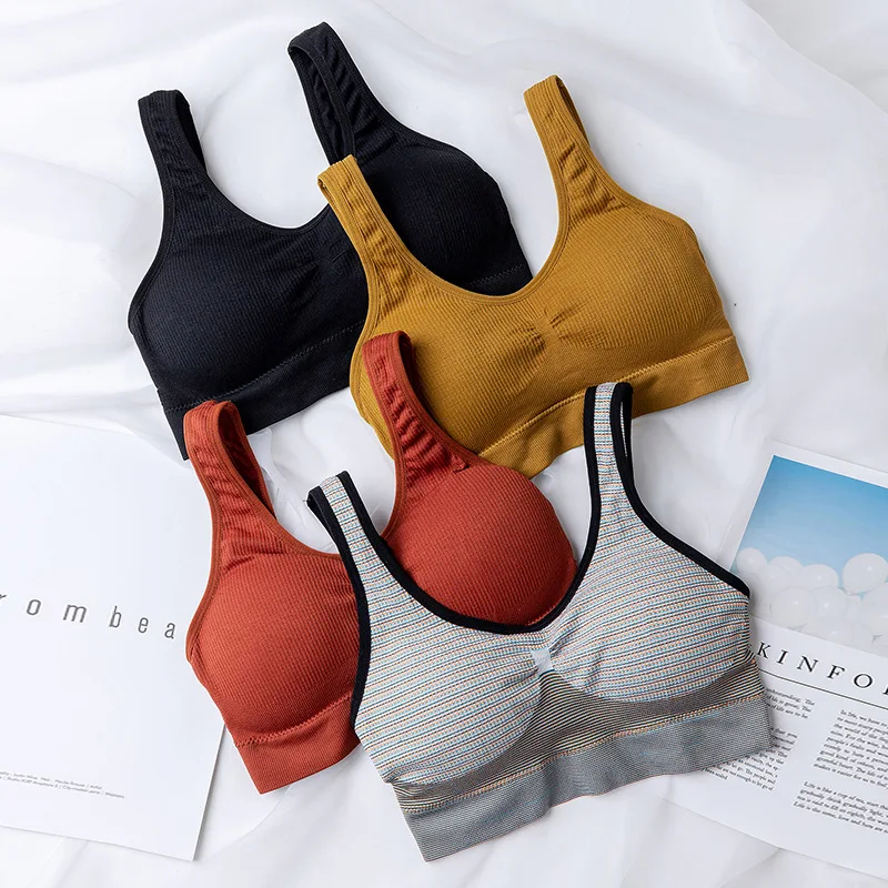 One-piece Sexy bra Sporty Push Up Bra Solid Top Seamless Bralette Chest Tops Wire Free Brassiere Women Lingerie Simple Vogue
One-piece Sexy bra Sporty Push Up Bra Solid Top Seamless Bralette Chest Tops Wire Free Brassiere Women Lingerie Simple Vogue