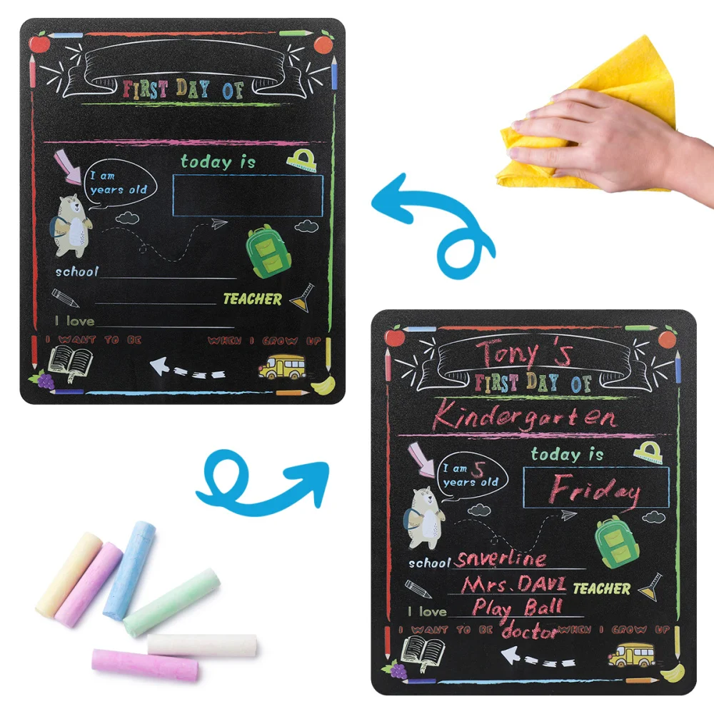 STOBOK 2pcs Back to School Sign First Day and Last Day Chalkboard Wooden Blackboard School Supplies
STOBOK 2pcs Back to School Sign First Day and Last Day Chalkboard Wooden Blackboard School Supplies