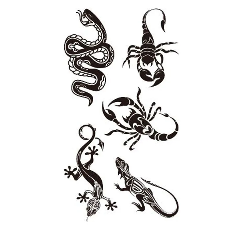 Snake lizard scorpion Temporary Tattoo Sticker Waterproof Women Men Adults Fake Body Art New Design 10.5X6cm Kids Hand Tatoo
Snake lizard scorpion Temporary Tattoo Sticker Waterproof Women Men Adults Fake Body Art New Design 10.5X6cm Kids Hand Tatoo