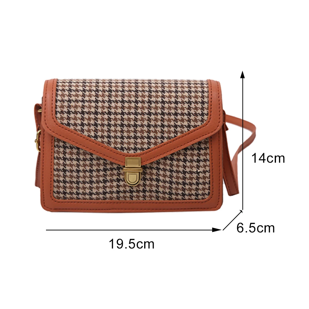 Women Daily Casual Plaid Pattern Shoulder Crossbody Bags Intage PU Leather Fashion Solid Color Female Messenger Bags
Women Daily Casual Plaid Pattern Shoulder Crossbody Bags Intage PU Leather Fashion Solid Color Female Messenger Bags