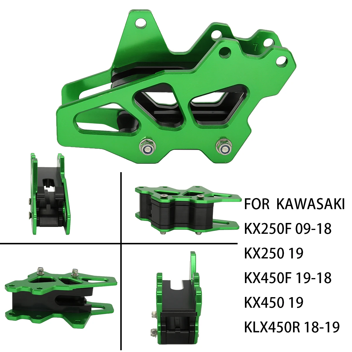 Motorcycle Aluminum Chain Guide Guard Protection For KAWASAKI KX250F 09-18 KX250 2019 KX450F 09-18 KX450 19-20 KLX450R 2018-2019
Motorcycle Aluminum Chain Guide Guard Protection For KAWASAKI KX250F 09-18 KX250 2019 KX450F 09-18 KX450 19-20 KLX450R 2018-2019