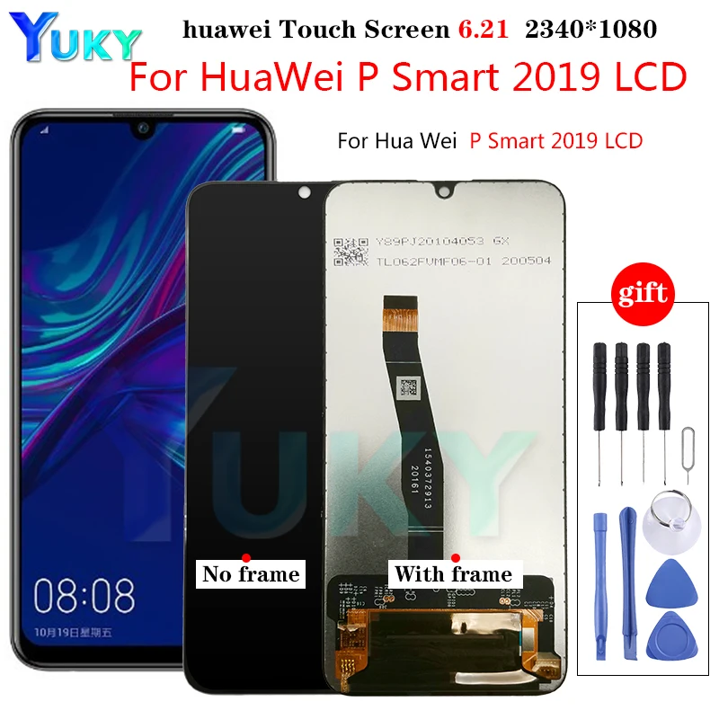 6.21 inch LCD for Huawei P Smart 2019 Display Touch Screen With Frame Digitizer Assembly for LCD Screen replacement Free Gifts
6.21 inch LCD for Huawei P Smart 2019 Display Touch Screen With Frame Digitizer Assembly for LCD Screen replacement Free Gifts
