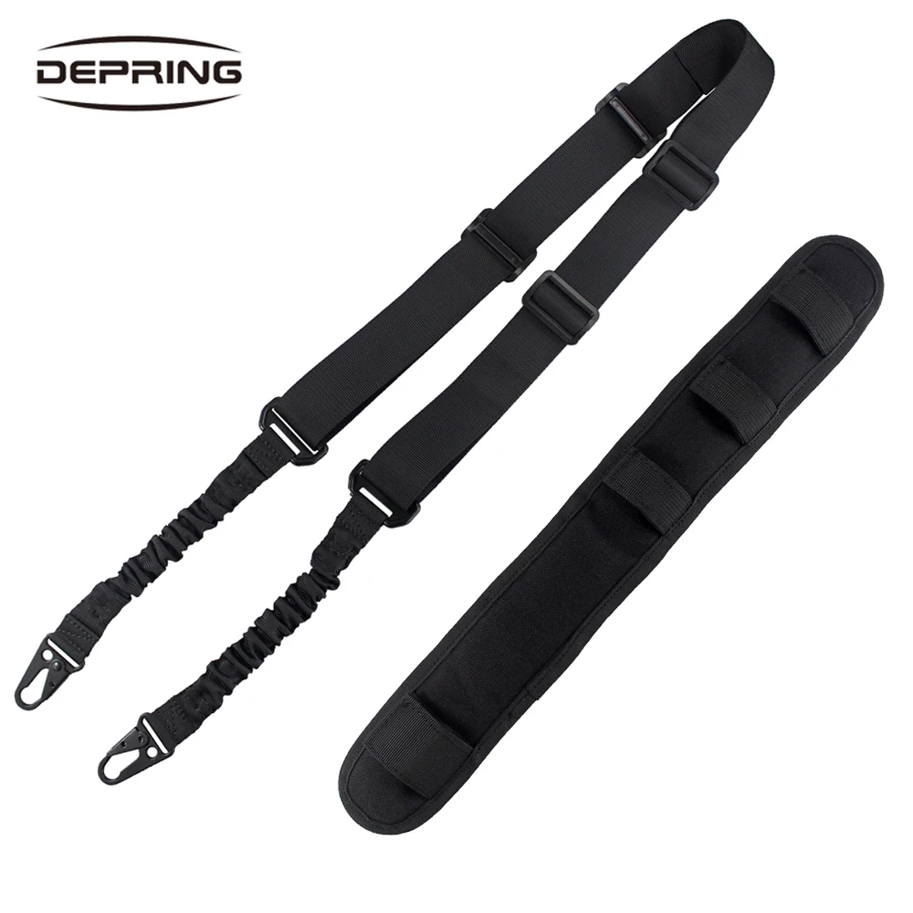 Outdoor Tactical 2 Points Rifle Gun Sling Adjustable Gun Shoulder Strap with Removable Shoulder Sling Strap Pad for Hunting
Outdoor Tactical 2 Points Rifle Gun Sling Adjustable Gun Shoulder Strap with Removable Shoulder Sling Strap Pad for Hunting