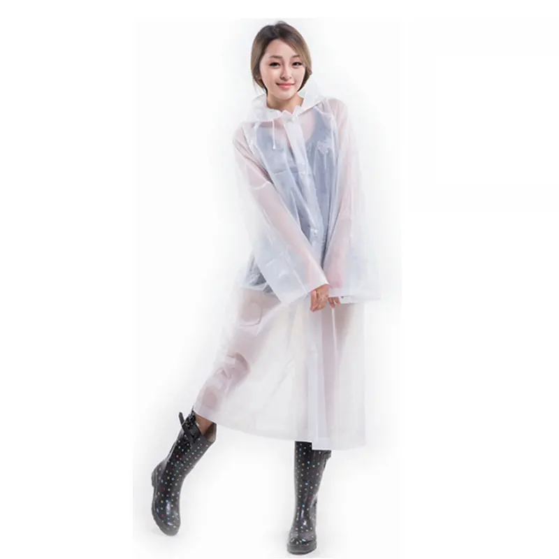 Fashion Women EVA Transparent Raincoat Poncho Portable Environmental Light Raincoat Long Use Rain Coat HK3
Fashion Women EVA Transparent Raincoat Poncho Portable Environmental Light Raincoat Long Use Rain Coat HK3