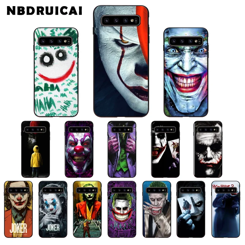 NBDRUICAI клоун Джокер установлены ТПУ Мягкий силиконовый чехол для телефона Samsung S9plus