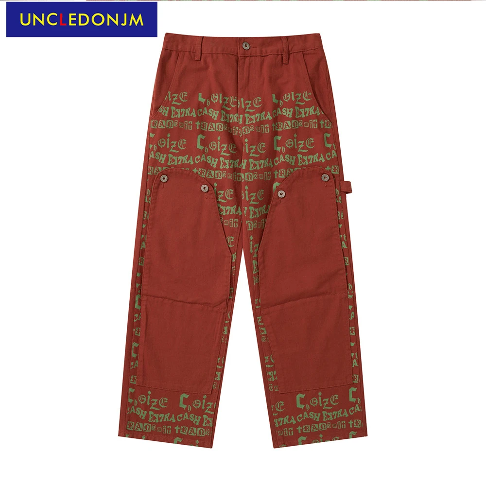 UNCLEDONJM patchwork cargo pants vintage casual pants men street fashion mens hip hop clothing streetwear pants techwear
UNCLEDONJM patchwork cargo pants vintage casual pants men street fashion mens hip hop clothing streetwear pants techwear