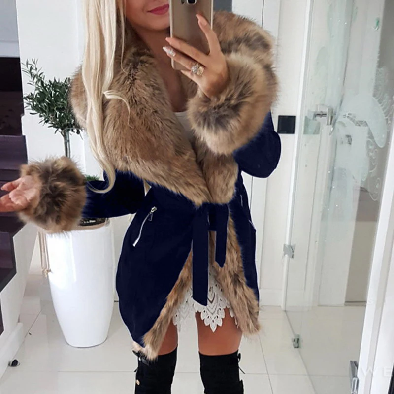 5XL Women Coats Oversize Warm Jackets Winter Faux Fur Fashion Solid Color Long Sleeve Parkas Turn-down Neck Woman Jacket New
5XL Women Coats Oversize Warm Jackets Winter Faux Fur Fashion Solid Color Long Sleeve Parkas Turn-down Neck Woman Jacket New