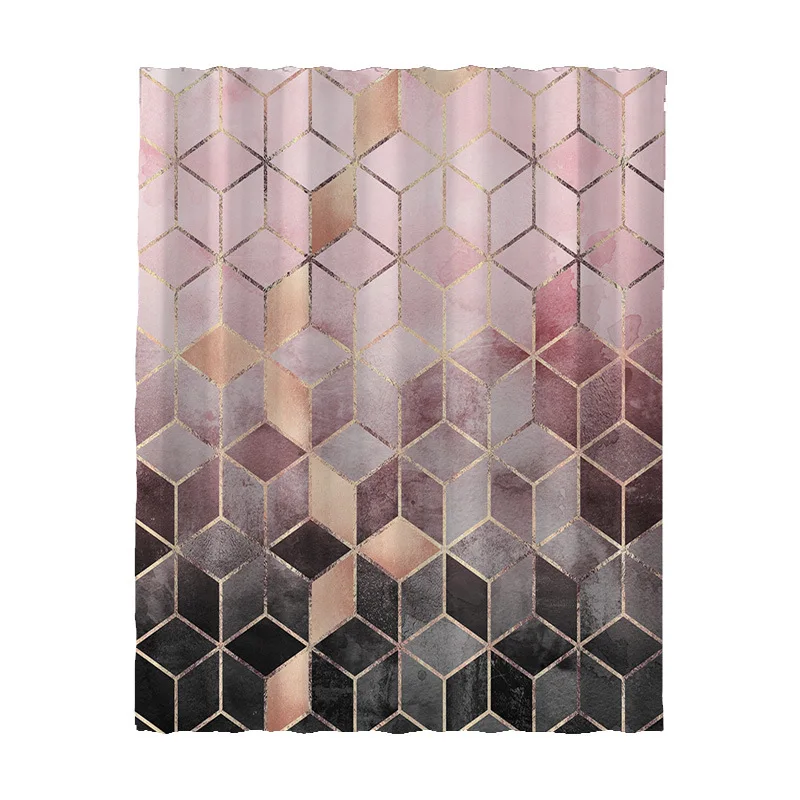 Marble Pattern Bath Curtain Waterproof Shower Curtains Geometric Bath Screen Printed Curtain For Bathroom Decoration Curtains
Marble Pattern Bath Curtain Waterproof Shower Curtains Geometric Bath Screen Printed Curtain For Bathroom Decoration Curtains