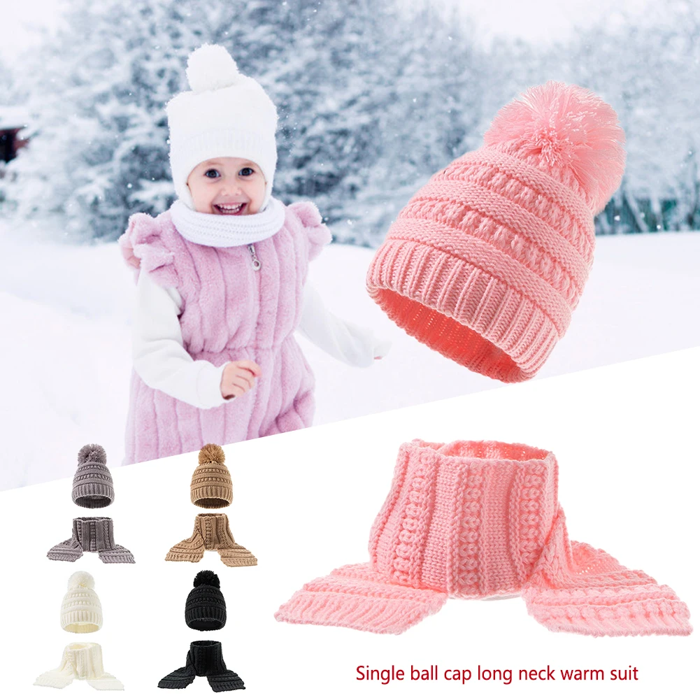 2pcs Lovely Warm Knitting Acrylic Hat Scarf Set Baby Child Fashion Children Pompom Knit Beanie Scarf Sets Boys Girls
2pcs Lovely Warm Knitting Acrylic Hat Scarf Set Baby Child Fashion Children Pompom Knit Beanie Scarf Sets Boys Girls