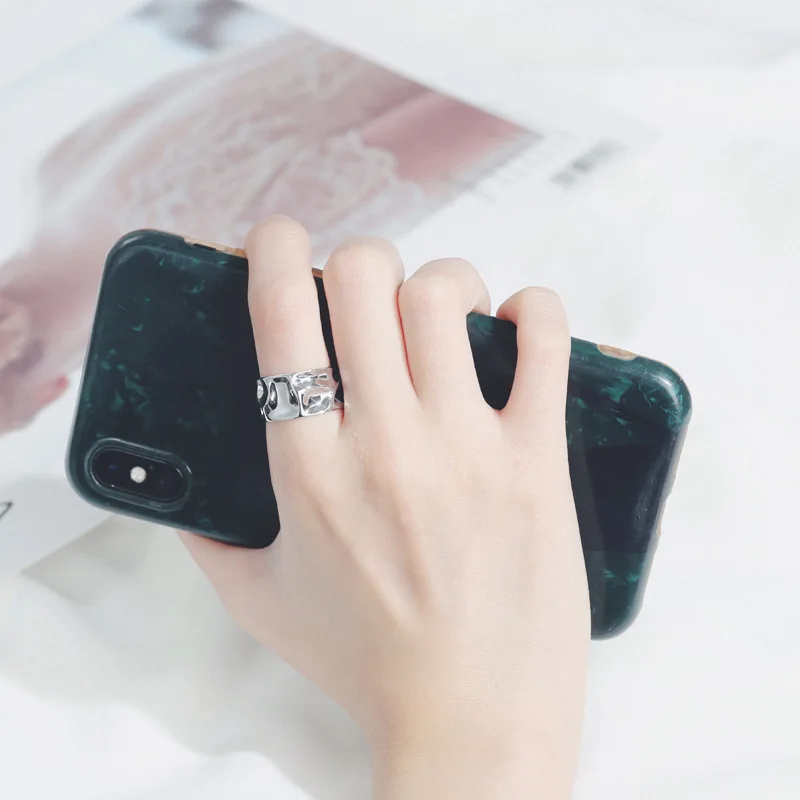 New Cute Funny Silver Color Irregular Finger Ring For Women Girls Gifts 100% Real Solid Silver Jewelry 2020
New Cute Funny Silver Color Irregular Finger Ring For Women Girls Gifts 100% Real Solid Silver Jewelry 2020