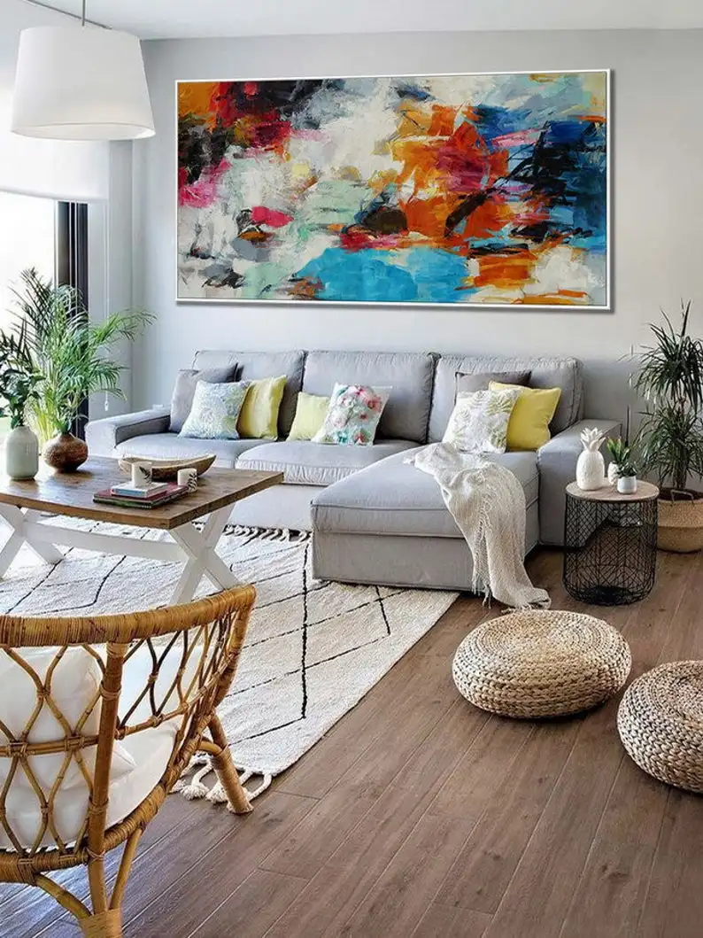 Abstract Painting Extra Large Colorful Modern Brush Stroke Wall Art Oversize Panoramic Wide Slim Abstract Canvas Oil Painting
Abstract Painting Extra Large Colorful Modern Brush Stroke Wall Art Oversize Panoramic Wide Slim Abstract Canvas Oil Painting