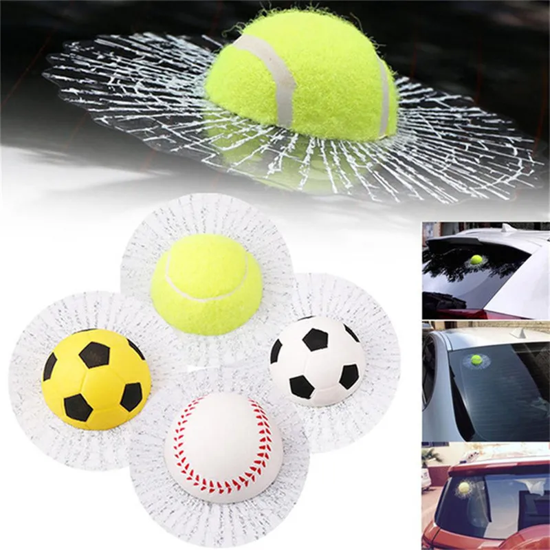Creative 3D Car Stickers Body Baseball Football Tennis Ball Hits Car Body Auto Window Decals DIY Car Styling Car Decoration
Creative 3D Car Stickers Body Baseball Football Tennis Ball Hits Car Body Auto Window Decals DIY Car Styling Car Decoration