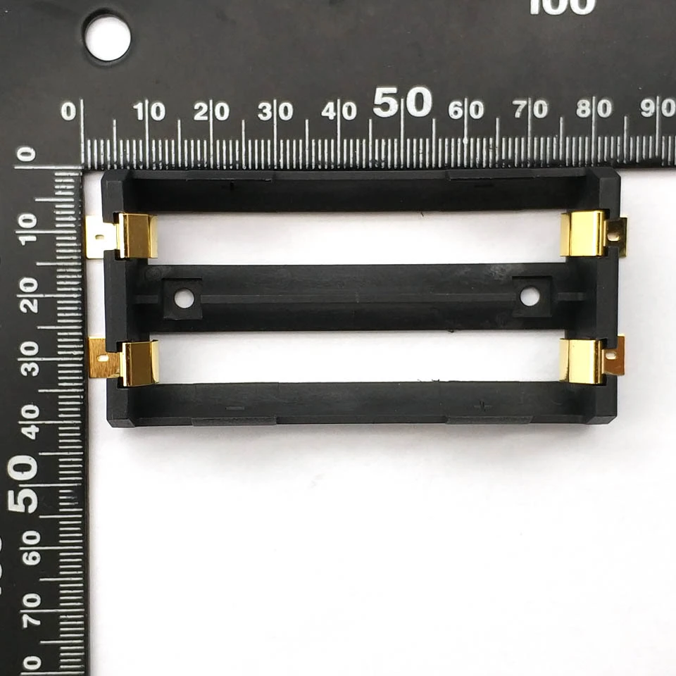 2 X 18650 Battery Holder SMD SMT High Quality Battery Box With Bronze Pins TBH-18650-2C-SMT
2 X 18650 Battery Holder SMD SMT High Quality Battery Box With Bronze Pins TBH-18650-2C-SMT
