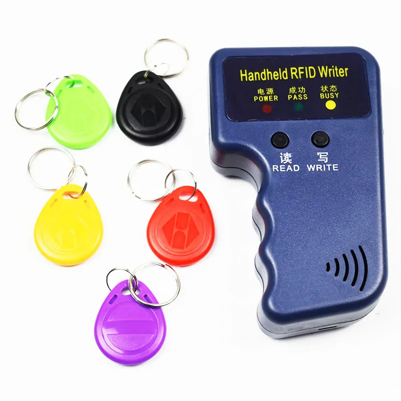 Handheld 125KHz RFID Duplicator Copier Programmer for EM4305 T5577 and Compatible Chip
Handheld 125KHz RFID Duplicator Copier Programmer for EM4305 T5577 and Compatible Chip