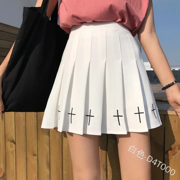 Mandylandy Women Punk Skirt Vintage Gothic Mini Skirts Solid Color Pleated Skirt Buckle High Waist Mini Skirt
Mandylandy Women Punk Skirt Vintage Gothic Mini Skirts Solid Color Pleated Skirt Buckle High Waist Mini Skirt