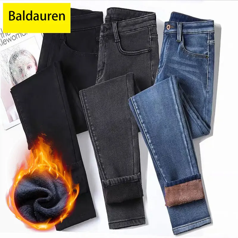 Women's 2021 Fall/Winter High Waist Warm Jeans Stretch Elastic Waist Fleece Lining Leggings Solid Color Slim Pants Pencil Pants
Women's 2021 Fall/Winter High Waist Warm Jeans Stretch Elastic Waist Fleece Lining Leggings Solid Color Slim Pants Pencil Pants