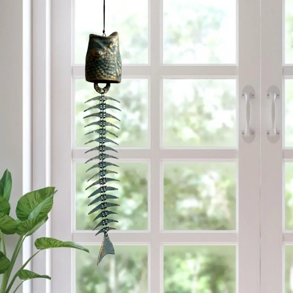 Metal Wind Chime Pendant Fish Bone Design Ornament Home Decor for Garden Hanging for Garden
Metal Wind Chime Pendant Fish Bone Design Ornament Home Decor for Garden Hanging for Garden