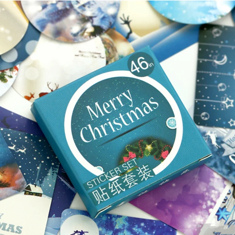 46pcs Merry Christmas Thems Stickers Kawaii Labels Decals Stickers Keeping on Laptop Notebook Handbook Scrapbook Sticker DIY
46pcs Merry Christmas Thems Stickers Kawaii Labels Decals Stickers Keeping on Laptop Notebook Handbook Scrapbook Sticker DIY