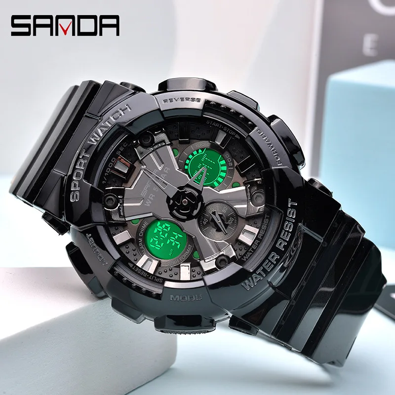 SANDA Men Sport Military Watch Top Brand 50m Waterproof Wristwatch Fashion Watch LED Alarm ClockWatch Male relogios masculino
SANDA Men Sport Military Watch Top Brand 50m Waterproof Wristwatch Fashion Watch LED Alarm ClockWatch Male relogios masculino