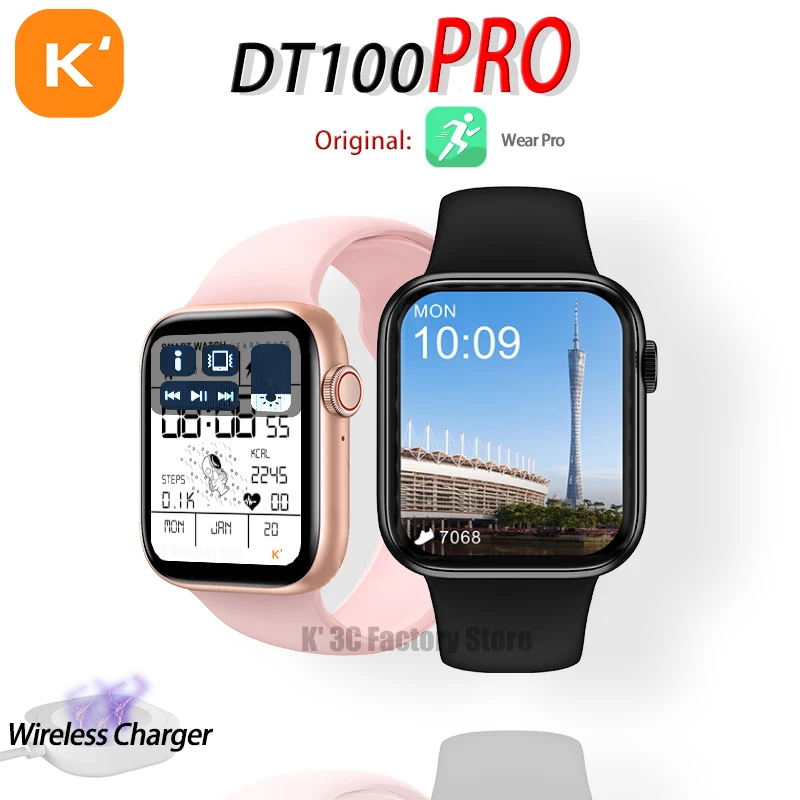 Смарт-часы IWO DT100 PRO для мужчин и женщин, водонепроницаемые спортивные Смарт-часы с беспроводной зарядкой и циферблатом, для Apple watch, Android, ios, ор...
Смарт-часы IWO DT100 PRO для мужчин и женщин, водонепроницаемые спортивные Смарт-часы с беспроводной зарядкой и циферблатом, для Apple watch, Android, ios, ор...