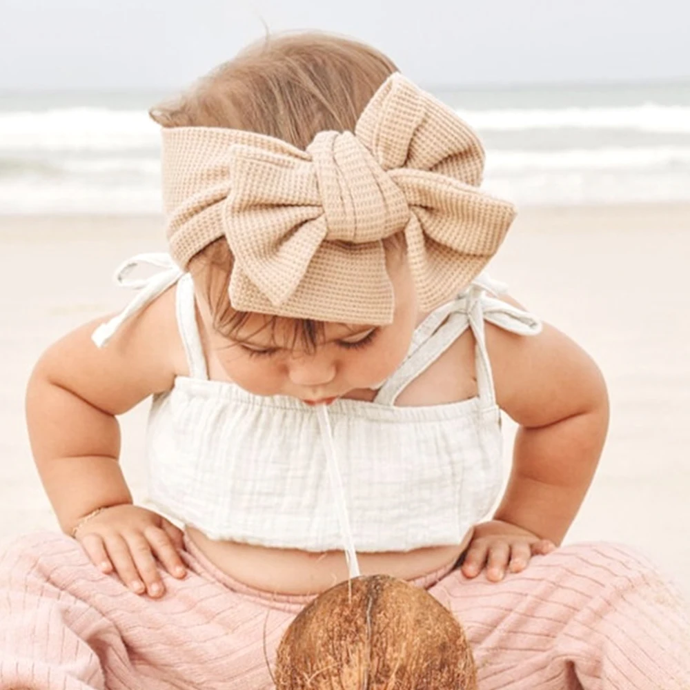 Newborn Bow Headband Baby Oversized Bow Hairband Children's Waffle Knitted Knotted Headband Baby Girls Headwrap Hair Accessories
Newborn Bow Headband Baby Oversized Bow Hairband Children's Waffle Knitted Knotted Headband Baby Girls Headwrap Hair Accessories