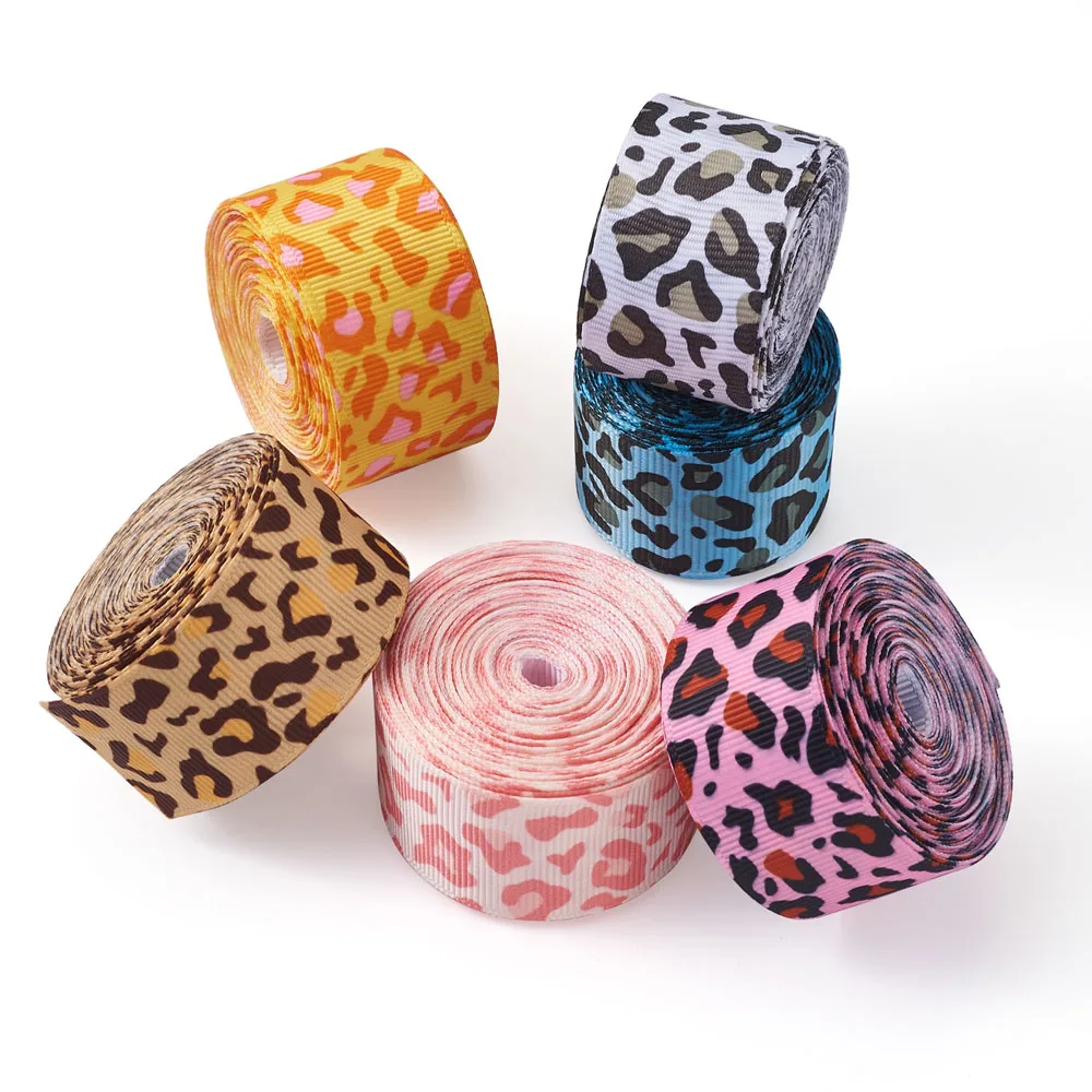 5 Cards Leopard Print Assorted Ribbons 1 inches/25mm Flat Wide Craft Ribbon Rolls for Sewing Hair Bows Headbands Crafting
5 Cards Leopard Print Assorted Ribbons 1 inches/25mm Flat Wide Craft Ribbon Rolls for Sewing Hair Bows Headbands Crafting