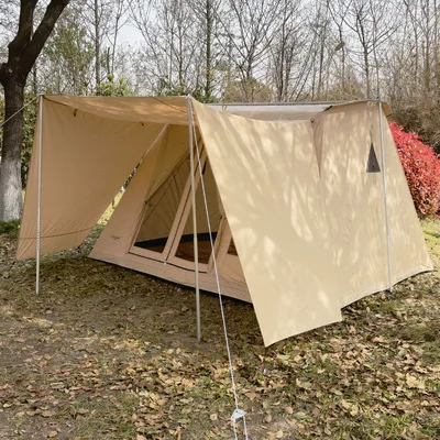 Outdoor Glamping Cotton Fabric Cloth Roof Top Tent 5-8 Person with Rainfly Camping Gear Equipment
Outdoor Glamping Cotton Fabric Cloth Roof Top Tent 5-8 Person with Rainfly Camping Gear Equipment