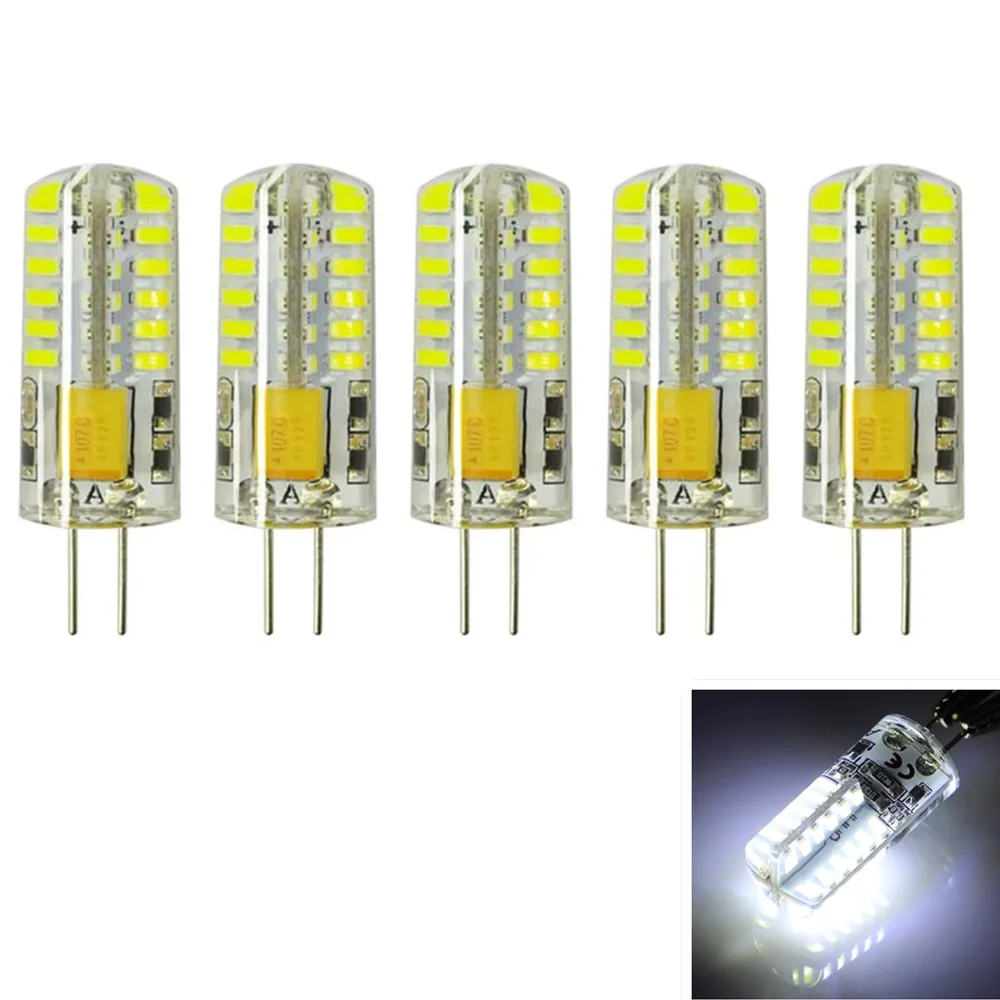 G4 LED Lamp 12V 48 LEDS silicone Corn led Bulb crystal chandelier 3014SMD Spotlight White/Warm white Light
G4 LED Lamp 12V 48 LEDS silicone Corn led Bulb crystal chandelier 3014SMD Spotlight White/Warm white Light
